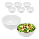 Kit 6 Tigela Bowl De Vidro Redonda Sobremesa Branco Opaline
