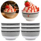 Kit 6 Tigelas Bowl 400ml Pote de Melamina Oriental