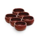 Kit 6 Tigelas Cumbucas De Cerâmica 500ml Cor Marrom Sopas Caldinhos Restaurantes