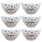 Kit 6 Tigelas Cumbucas para Servir Sopa e Açaí 500ml - Porcelana de Alta Qualidade