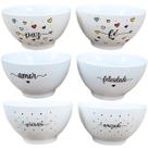 Kit 6 Tigelas Cumbucas Servir Sopa Açai 500ml - Porcelana