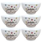 Kit 6 Tigelas Cumbucas Servir Sopa Açai 500ml - Porcelana