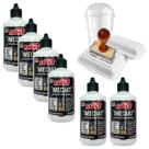Kit 6 Tinta Para Carimbo Secagem Rápida Para Plástico 100ml Radex