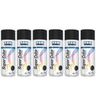 Kit 6 Tintas Spray Preto Fosco 350ML Tekbond