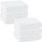 Kit 6 Toalhas De Lavabo Buddemeyer Lollipop Veludo Branca 30x50cm Kit 6 Toalhas De Lavabo Buddemeyer Lollipop Veludo Branca 30x50cm