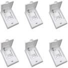 Kit 6 Tomadas Áreas Úmida Externa10a + Tecla Simples Branca