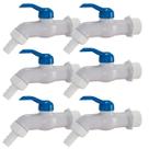 Kit 6 Torneira Esfera PVC Jardim Tanque 1/2'' 3/4'' Branca
