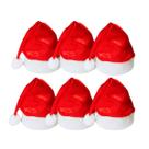 Kit 6 Toucas Gorro Papai Noel em Feltro Natal Fantasia Kit 6 Toucas Gorro Papai Noel em Feltro Natal Fantasia