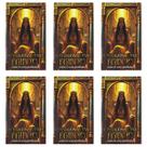 Kit 6 Tradicional Tarô Egípcio 78 Cartas Plastificadas