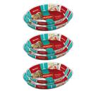 Kit 6 Travessas De Vidro Assadeira Oval 1,6L 2,4L Marinex