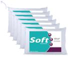 Kit 6 Travesseiros 65x45cm Lavavel/ Antialérgica 100% Fibra Siliconada