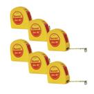 Kit 6 Trena Bolso Fita Aço Resistente C/ Trava 5m Starrett
