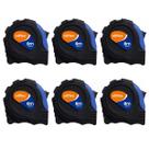 Kit 6 Trenas allflex Emborrachada Aço 25MMx8M Ponta Imantada