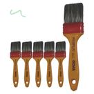 Kit 6 Trincha Pincel 317 Gold Gris 2 Polegadas - Roma