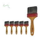 Kit 6 Trincha Pincel 317 Gold Gris 3 Polegadas - Roma