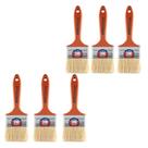 Kit 6 Trincha Pincel Verniz E Stain Atlas 2 1/2 Polegada 396