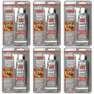 Kit 6 Tubos de Cola Silicone Grey 999 Abro 85g