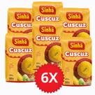 KIT 6 UN. Cuscuz Sinhá 500Grs Tradicional Farinha de Milho Flocada Sem Glúten