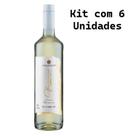 Kit 6 Un Vinho Casa Geraldo Glamour Branco Suave 750 ml