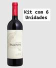 Kit 6 Un Vinho Salton Talento Corte Único 750 ml