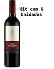 Kit 6 Un Vinho San Martin Bordô Seco 750 ml