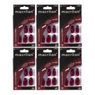 Kit 6 Unhas Postiças Bailarina Vinho UP405 - Macrilan Kit 6 Unhas Postiças Bailarina Vinho UP405 - Macrilan