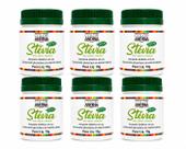 KIT 6 Unidades Adoçante stévia 100 Natural sem residual amargo 10g Color Andina Foods