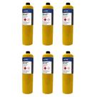Kit 6 Unidades Cartucho Gás Mapp para Maçarico ONU1077 Classe 2.1 Propileno Hulter HT6MAP400GRRC 400g Kit 6 Unidades Cartucho Gás Mapp para Maçarico ONU1077 Classe 2.1 Propileno Hulter HT6MAP400GRRC 400g