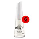 Kit 6 Unidades Esmalte Natural Renda - Risque