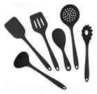 Kit 6 Utensílios De Cozinha Em Silicone Premium Resistente