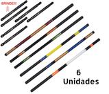 Kit 6 Varas Telescópicas Cmik 40% Carbono - Tamanhos Diferentes (2x - 1,80, 3,00 e 4,50 Metros)