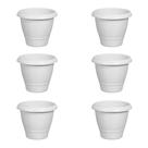 Kit 6 vasos 14,5L Plasnew Redondo Marmorizado Área Externa Kit 6 vasos 14,5L Plasnew Redondo Marmorizado Área Externa