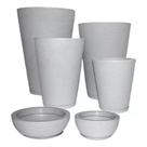 Kit 6 Vasos Coluna Redonda Escovada 1,2,3,4 e Bacia Escovada 1,2 Cód. JGRT22