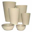 Kit 6 Vasos Coluna Redonda Escovada 1,2,3,4 e Bacia Escovada 1,2 Cód. JGRT22