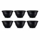 kit 6 Vasos para plantas 2,5 Litros Arandela Parede Meia Lua Flores Jardim Vertical Plástico