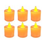 Kit 6 Velas De Led Simples com Chama Oscilante 5cm