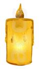 Kit 6 Velas Led Vela Artificial Luz Amarela Natal Decoração Kit 6 Velas Led Vela Artificial Luz Amarela Natal Decoração