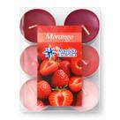 Kit 6 Velas Morango Rechaud Difusor Flutuante Foundue
