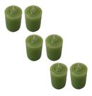 Kit 6 Velas Perfumadas Com Cheiro De Erva Doce - Cor Verde