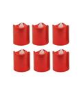 Kit 6 Velas Vermelha Eletrônica LED 4cm - Yangzi