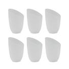 Kit 6 Vidro Tulipa Pisa Pata de Vaca Fosca Bocal 5cm