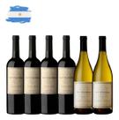Kit 6 Vinho Argentino DV Cabernet Malbec E Chardonnay
