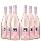 KIT 6 Vinho Argentino Latitud 33 Malbec Rosé, 750ml