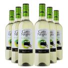 KIT 6 Vinho Branco Chileno Gato Negro Sauvignon Blanc, 6x750ml