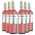 KIT 6 Vinho Chileno Chilano Rosé, 750ml