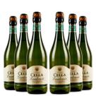 KIT 6 Vinho Italiano Lambrusco Cella Branco Suave, 750ml