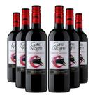 KIT 6 Vinho Tinto Chileno Gato Negro Cabernet Sauvignon, 750ml