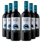 KIT 6 Vinho Tinto Chileno Gato Negro Merlot, 6x750ml