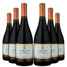 KIT 6 Vinho Tinto Chileno Marques de Casa Concha Pinot Noir, 750ml