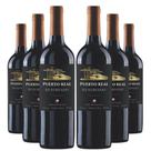 KIT 6 Vinho Tinto Chileno Puerto Real Reservado Carmenere